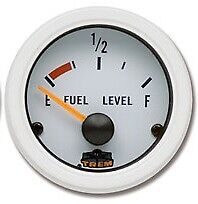 INDICATORE DI CARBURANTE GAUGE LINE INCASSO 52 MM BIANCO 33-240 OHMS