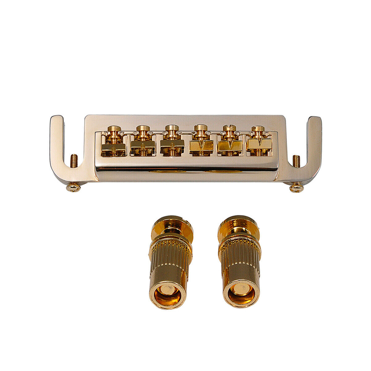 Musiclily Pro Gold 52.5mm Wraparound Bridge Tailpiece For Epiphone LP Guitar