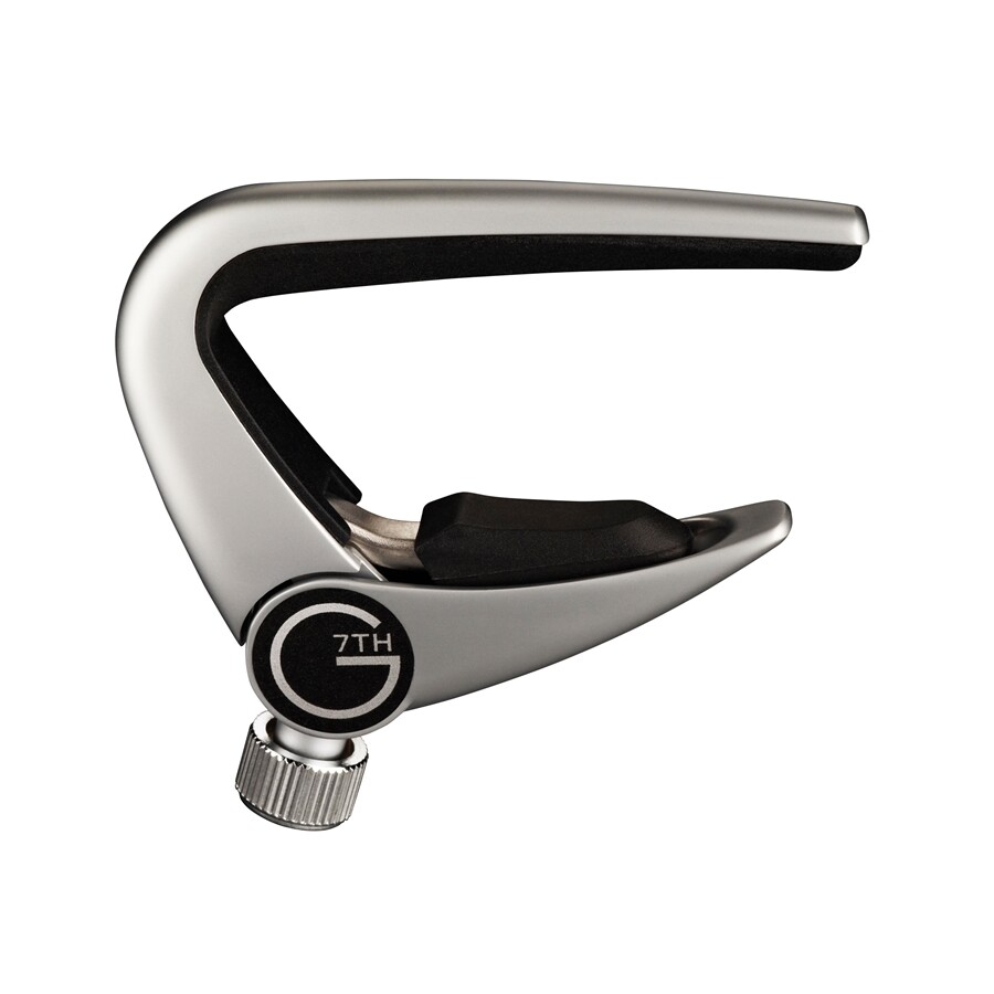 G7TH NEWPORT 6 STRING SILVER CAPO ACCESSORI PER FIATI