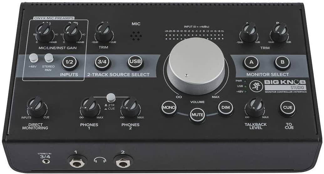 MACKIE BIG KNOB STUDIO Controller per Studio Monitor Dj Producer Remix Pro Tools