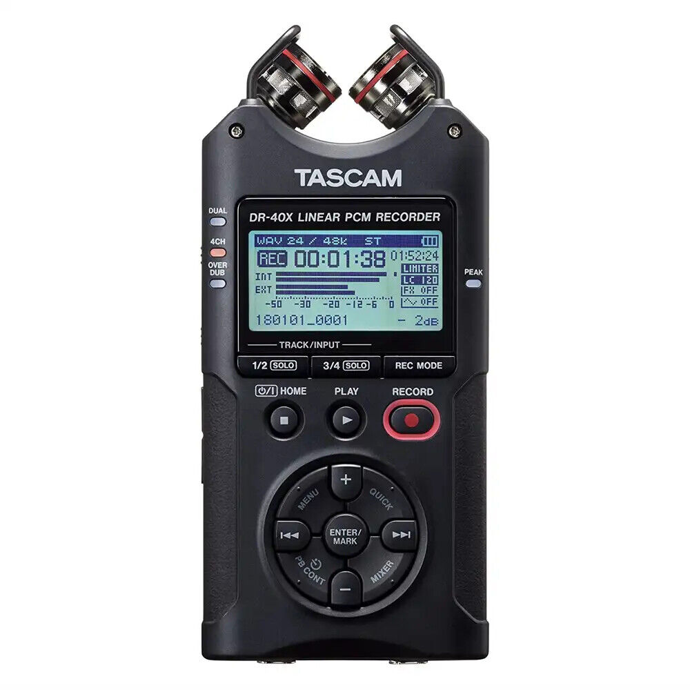TASCAM DR-40X registratore palmare a 4 canali con interfaccia audio usb NUOVO