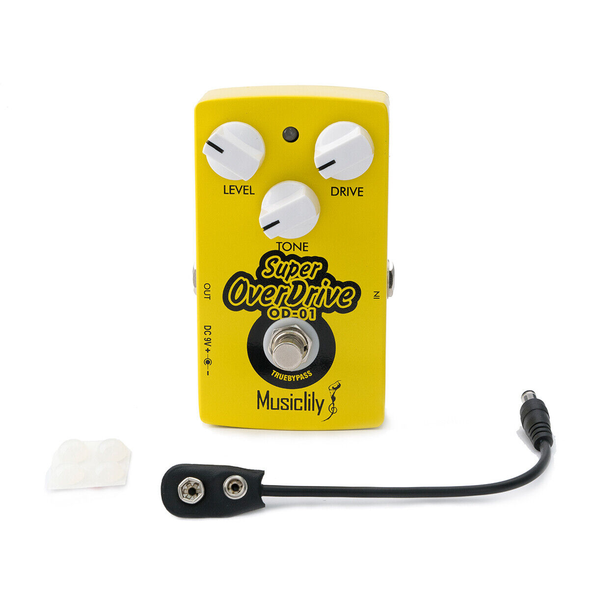 Musiclily Pro Super Overdrive Guitar Bass Effect Pedal DC 9V Adapter True Bypass