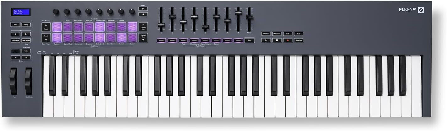 NOVATION Flkey 61 CONTROLLER MIDI/USB 61 TASTI PER FL STUDIO Producer Dj NUOVO