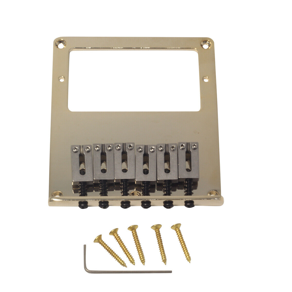 Musiclily Pro Gold 54mm Humbucker Bridge Steel Saddle For Telecaster TL Guitar