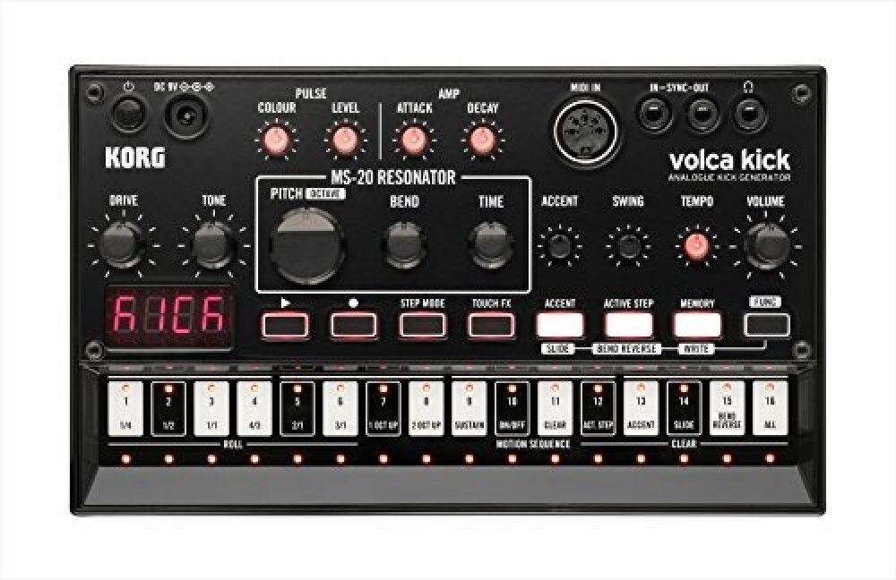 Korg Volca Kick Analogico Calcio Generatore Sintetizzatore Nuovo