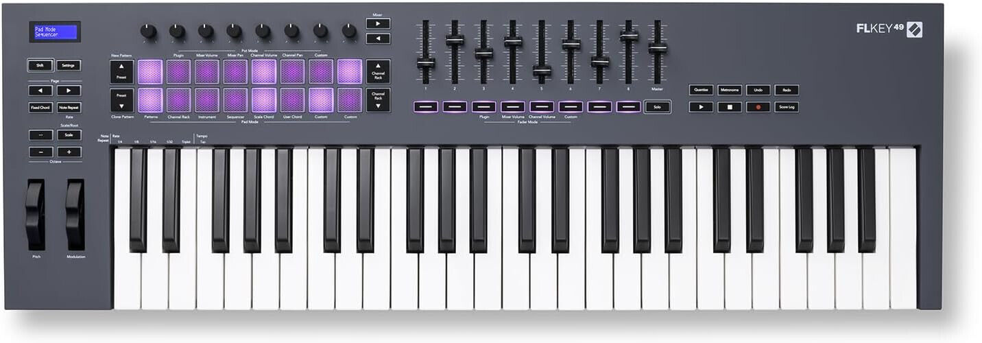 NOVATION Flkey 49 CONTROLLER MIDI/USB 49 TASTI PER FL STUDIO Producer Dj NUOVO
