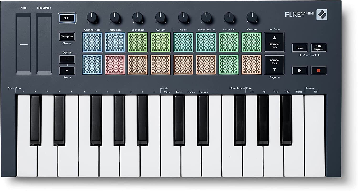 NOVATION Flkey Mini CONTROLLER 25 TASTI MINI PER FL STUDIO Producer Dj NUOVO
