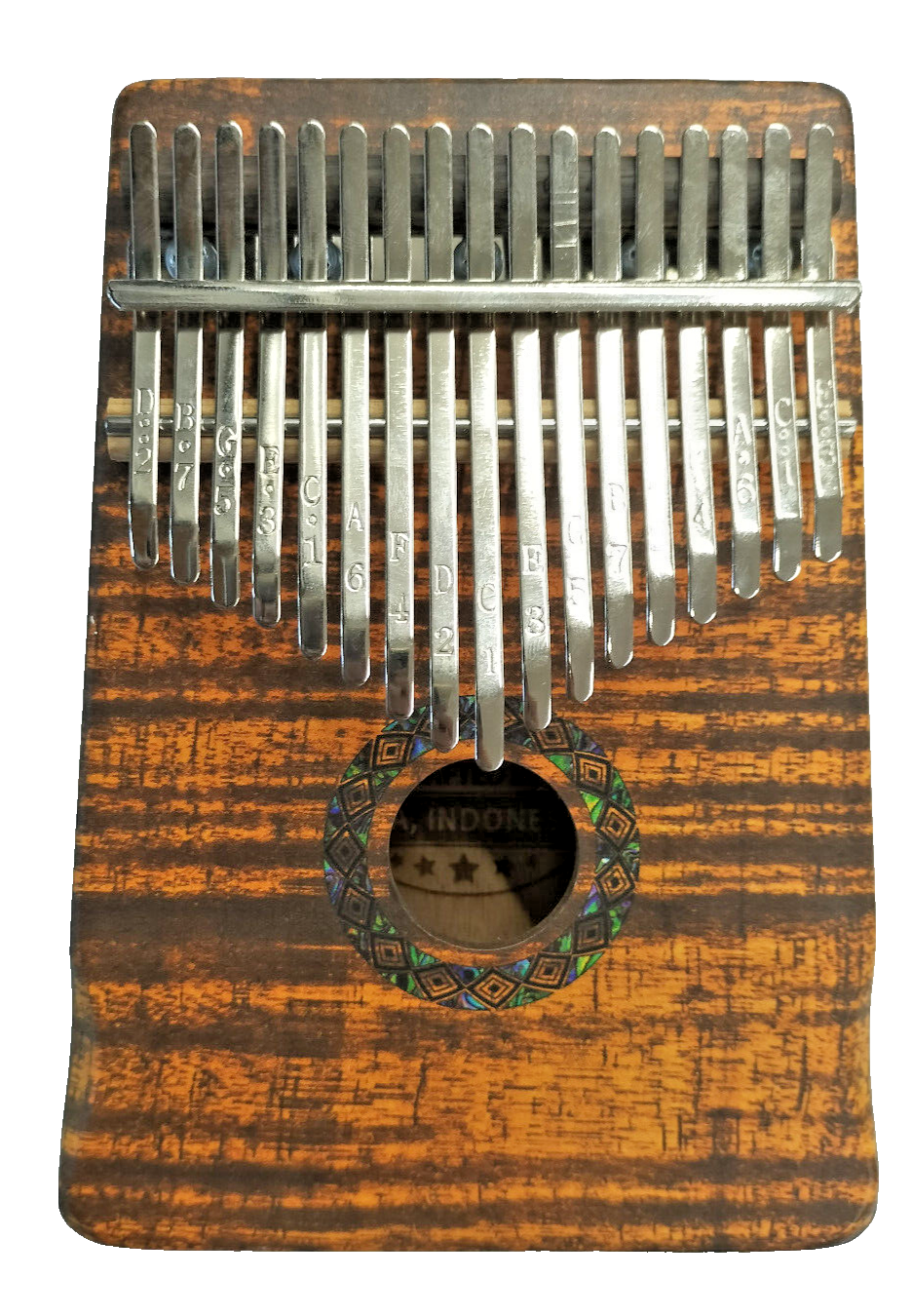 Mahalo Kalimba Koa 17 Chiavi in  Legno Custodia e Martelletto Inclusi Regalo