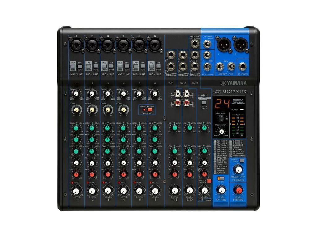 YAMAHA MG12XUK mixer 12 canali usb con effetti