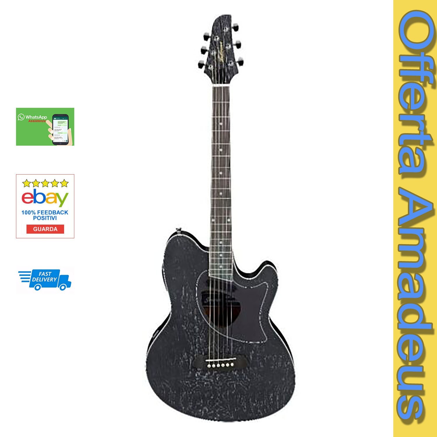 Chitarra Ibanez TCM50-GBO TALMAN ELETTRIFICATA Amplificata NON USATA