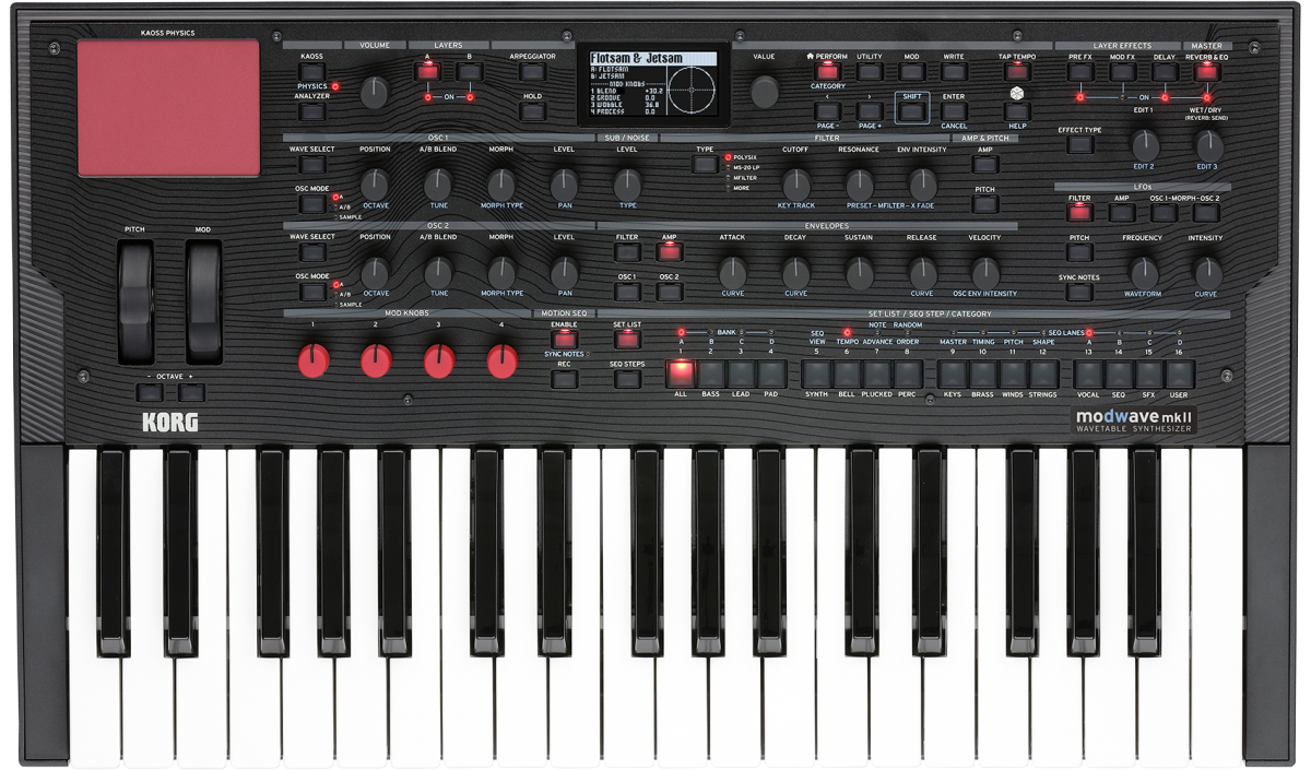 Korg Modwave MkII Sintetizzatore Digitale 37 Tasti Polifonico 60 Voci Midi Usb