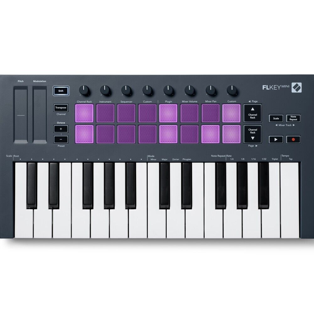 NOVATION Flkey Mini Tastiera 25 TASTI MINI PER FL STUDIO Nuova Garanzia Italiana