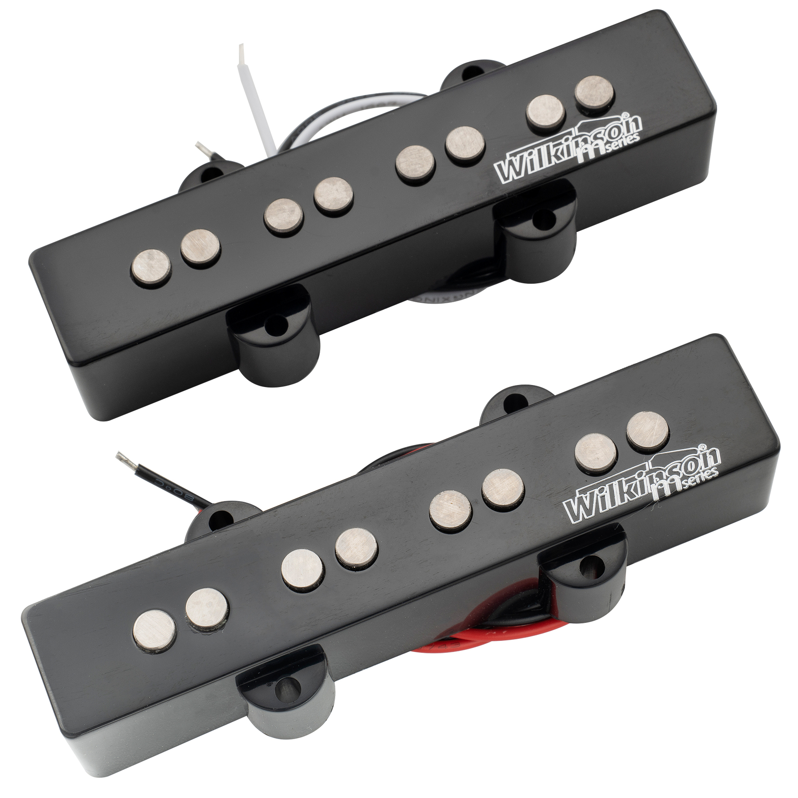 Wilkinson M Black Variable Gauss Alnico 5 Neck Bridge Pickups For Jazz Bass JB