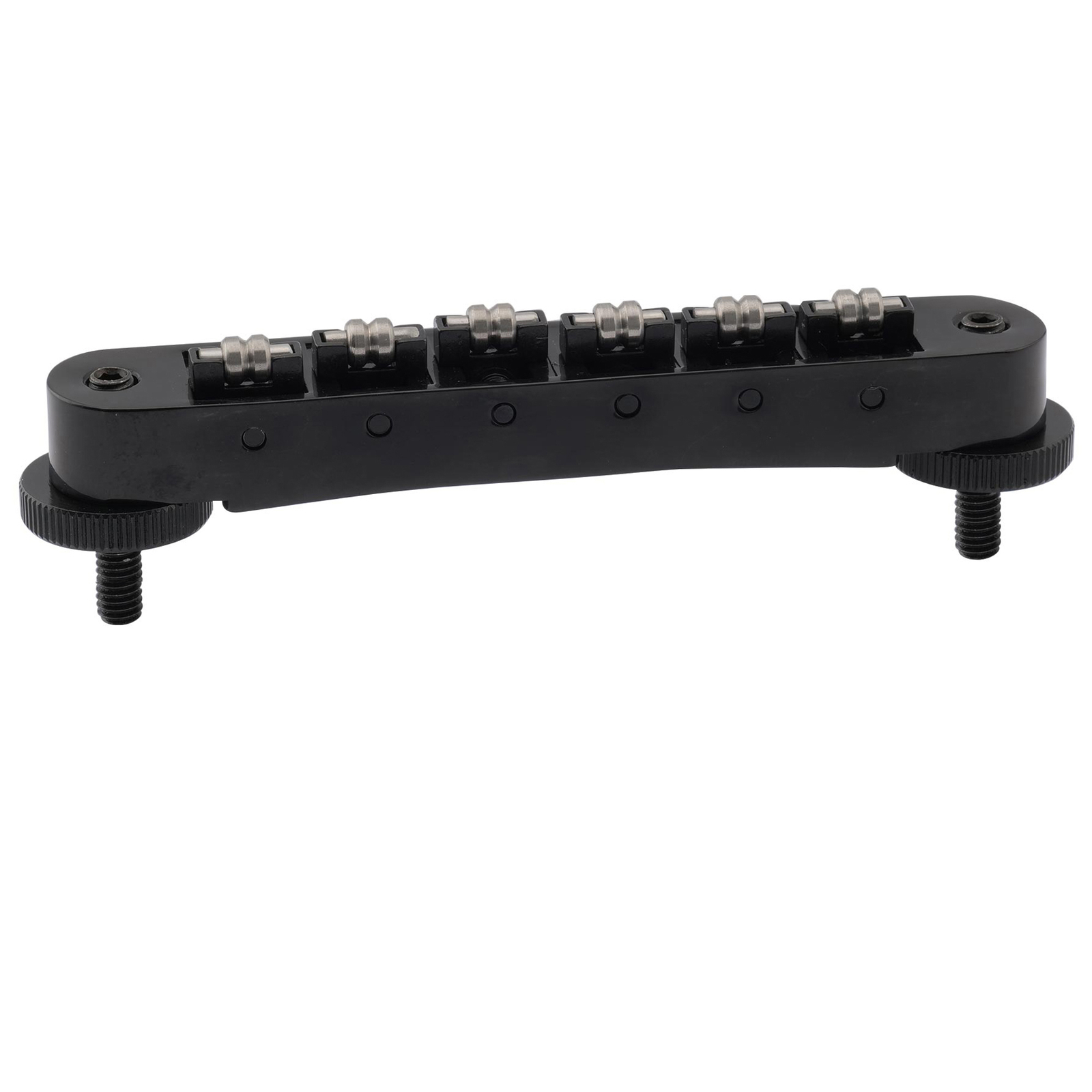 Musiclily Pro Black 10.4mm Roller ABR Tune-O-Matic Bridge M4 Stud For LP Guitar