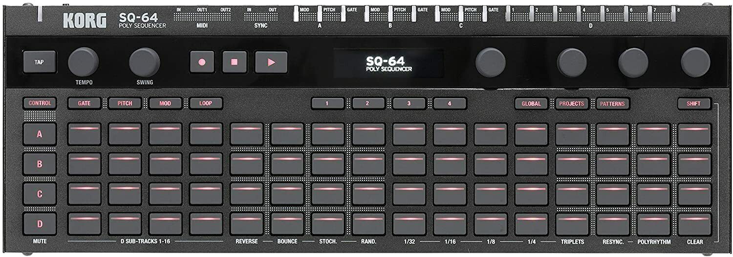 KORG SQ-64 modulo 64 STEP SEQUENCER POLIFONICO Midi Usb In Out Sync NUOVO