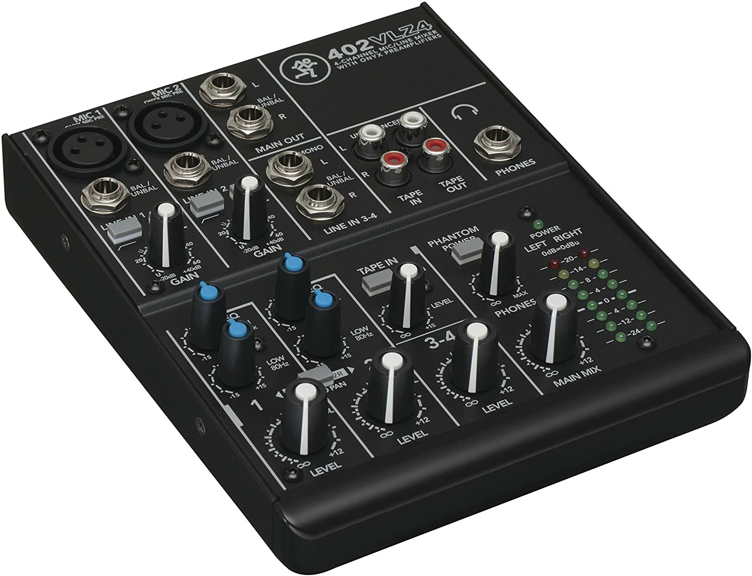 MACKIE 402-VLZ4  MIXER 4 CANALI CON 2 MIC PREAMP ONYX Professionale Live Studio