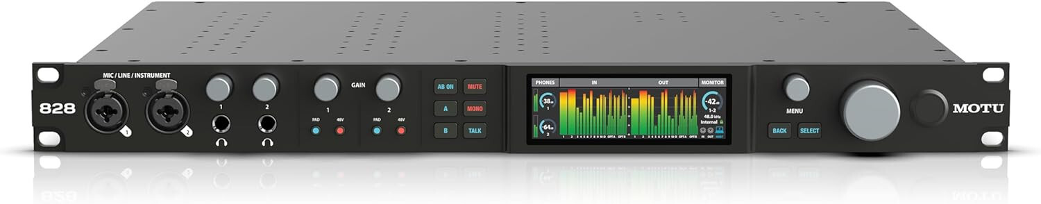 MOTU 828 2024 Edition INTERFACCIA scheda AUDIO 28x32 USB3 PER MAC WINDOWS IOS