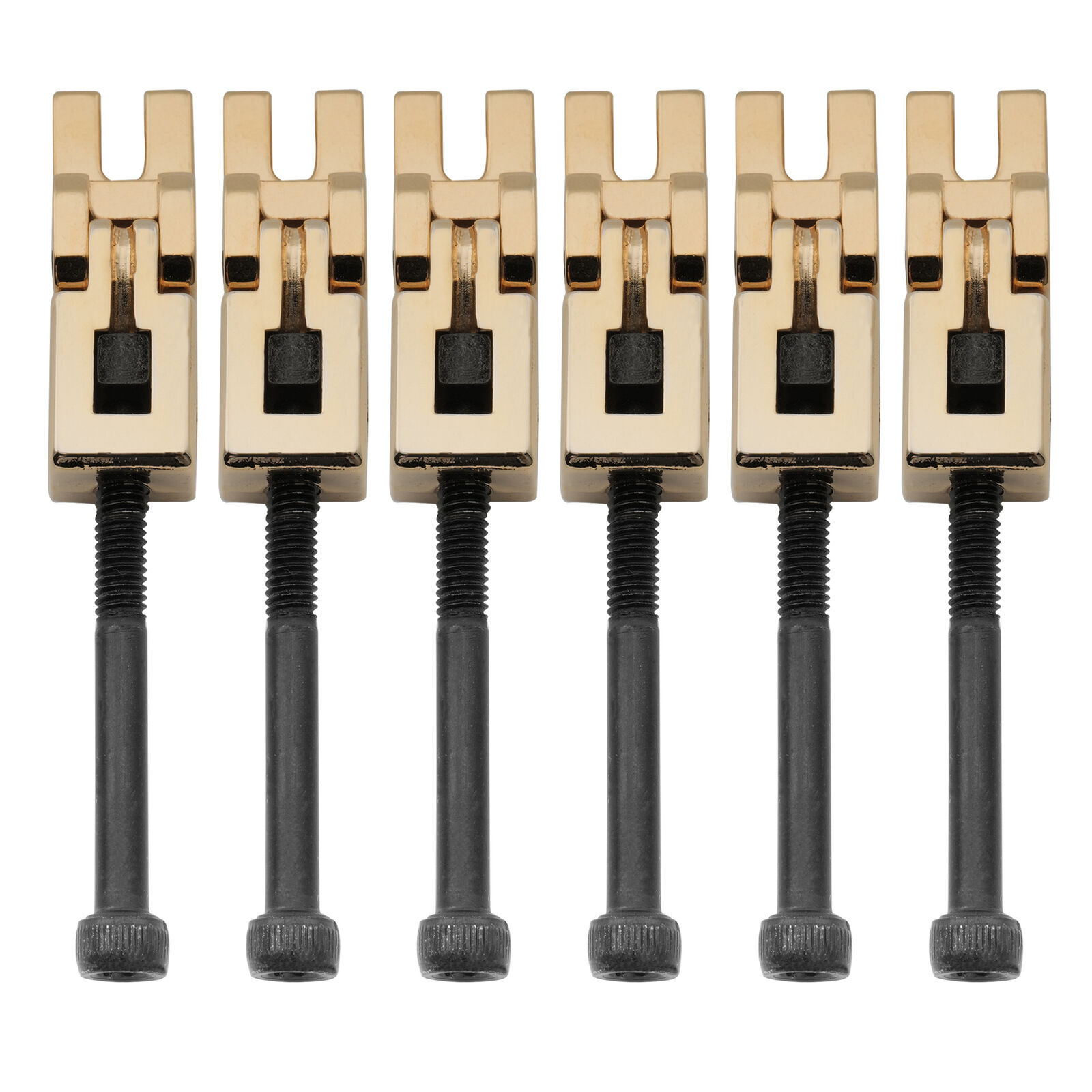 Musiclily Pro Gold 10.8mm Guitar Saddles For Floyd Rose Locking Tremolo Bridge