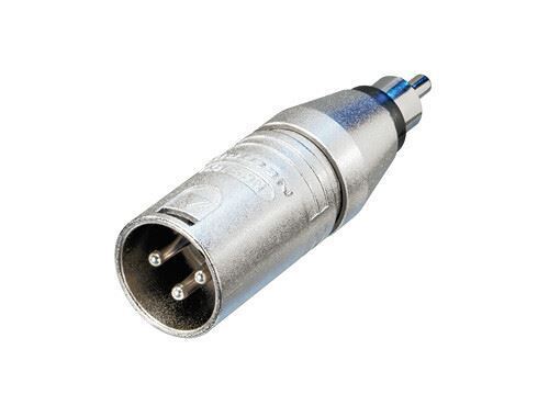 Neutrik NA2MPMM 3 Perno XLR Maschio A Rca Phono Audio Spinotto. Adattatore