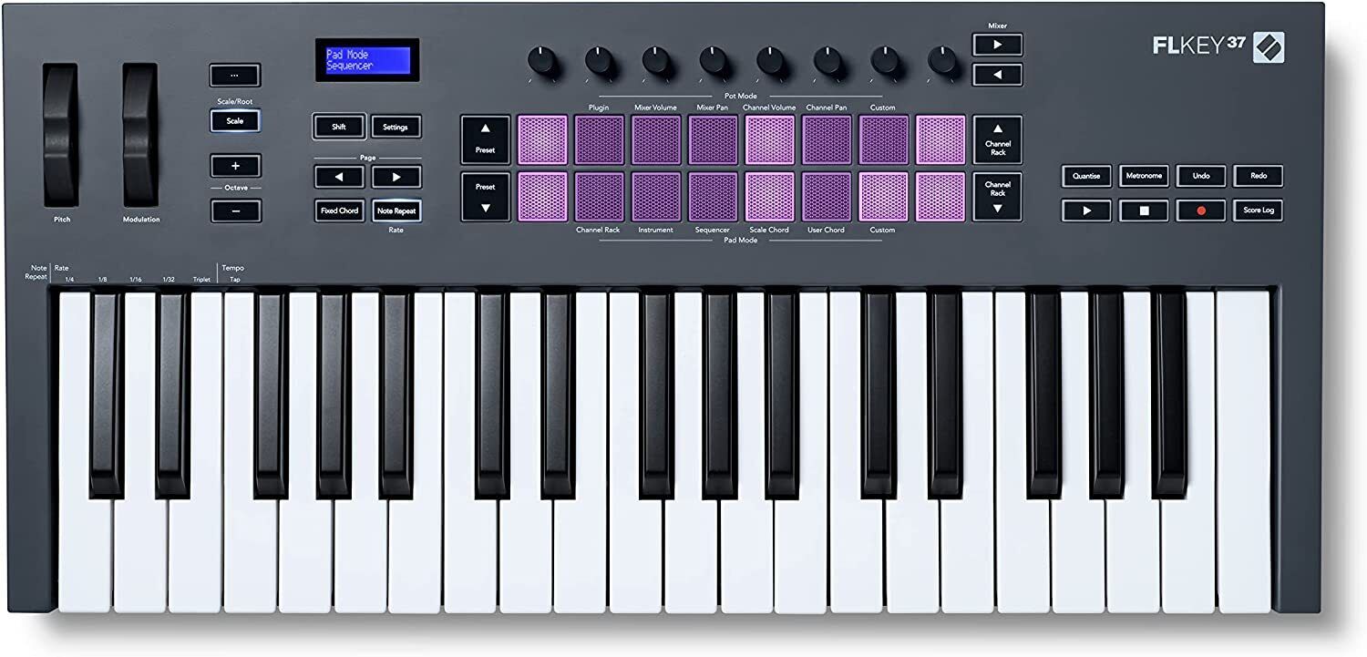 NOVATION Flkey 37 CONTROLLER MIDI/USB 37 TASTI PER FL STUDIO Producer Dj NUOVO