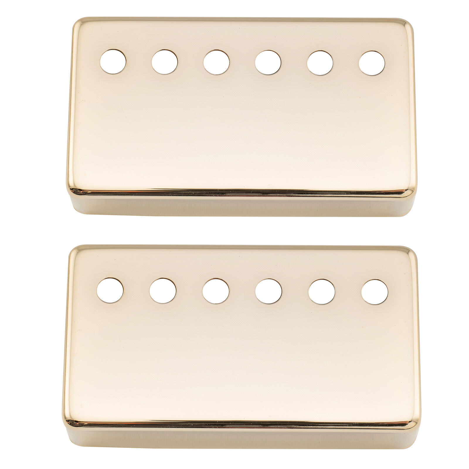 Musiclily Pro Gold 50mm & 52mm Nickel Silver Guitar Humbucker Pickup Covers Set