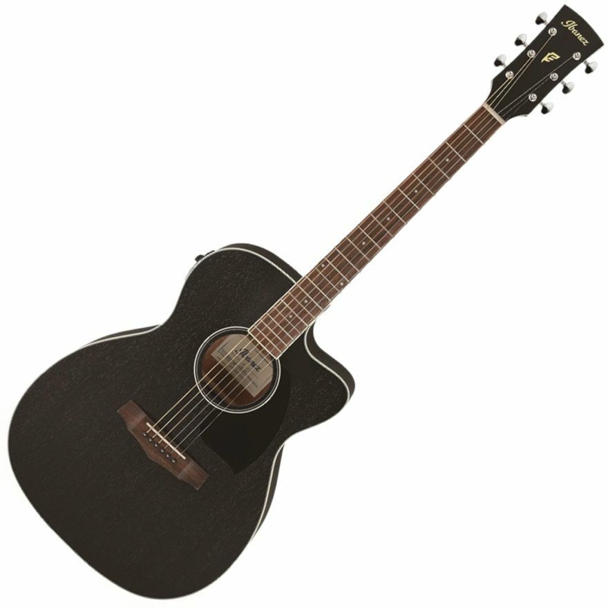 CHITARRA ACUSTICA ELETTRIFICATA IBANEZ PC14 MHCE WK, black finitura matta