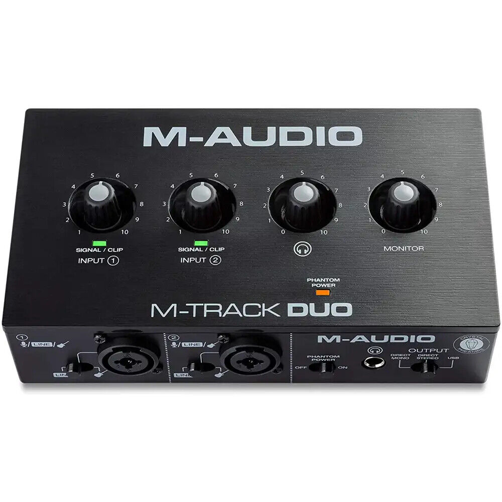 M-AUDIO M-TRACK DUO interfaccia usb a 2 canali (2 in/2 out) per mac e pc NUOVO