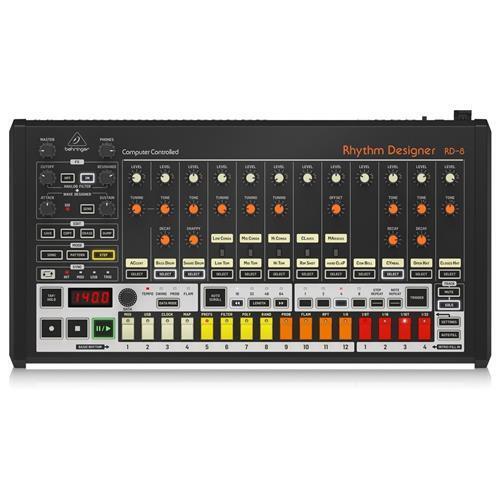 BEHRINGER RD-8 RYTHYM DESIGNER SINTETIZZATORE DRUM MACHINE 16 PAD CON INDICATORI
