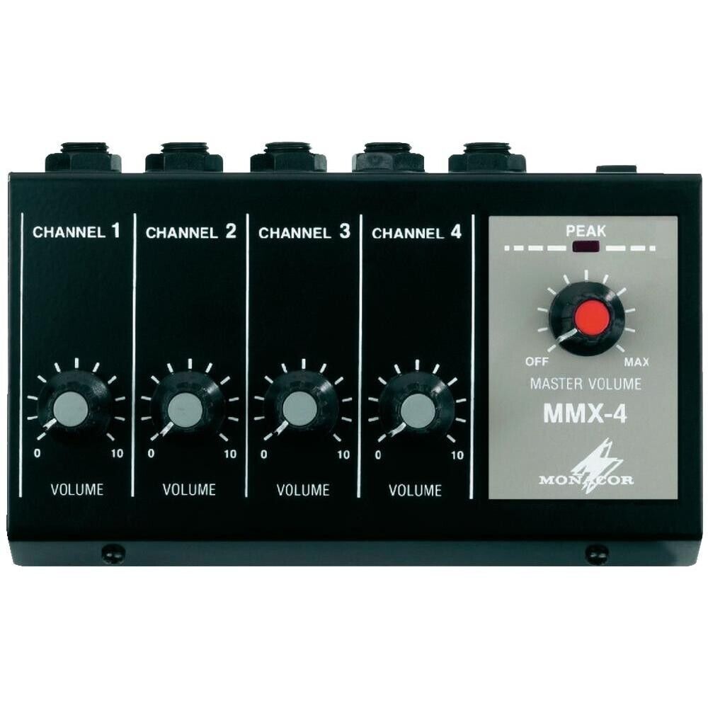 Monaco Mixer microfono in miniatura a 4 canali mono MMX-4