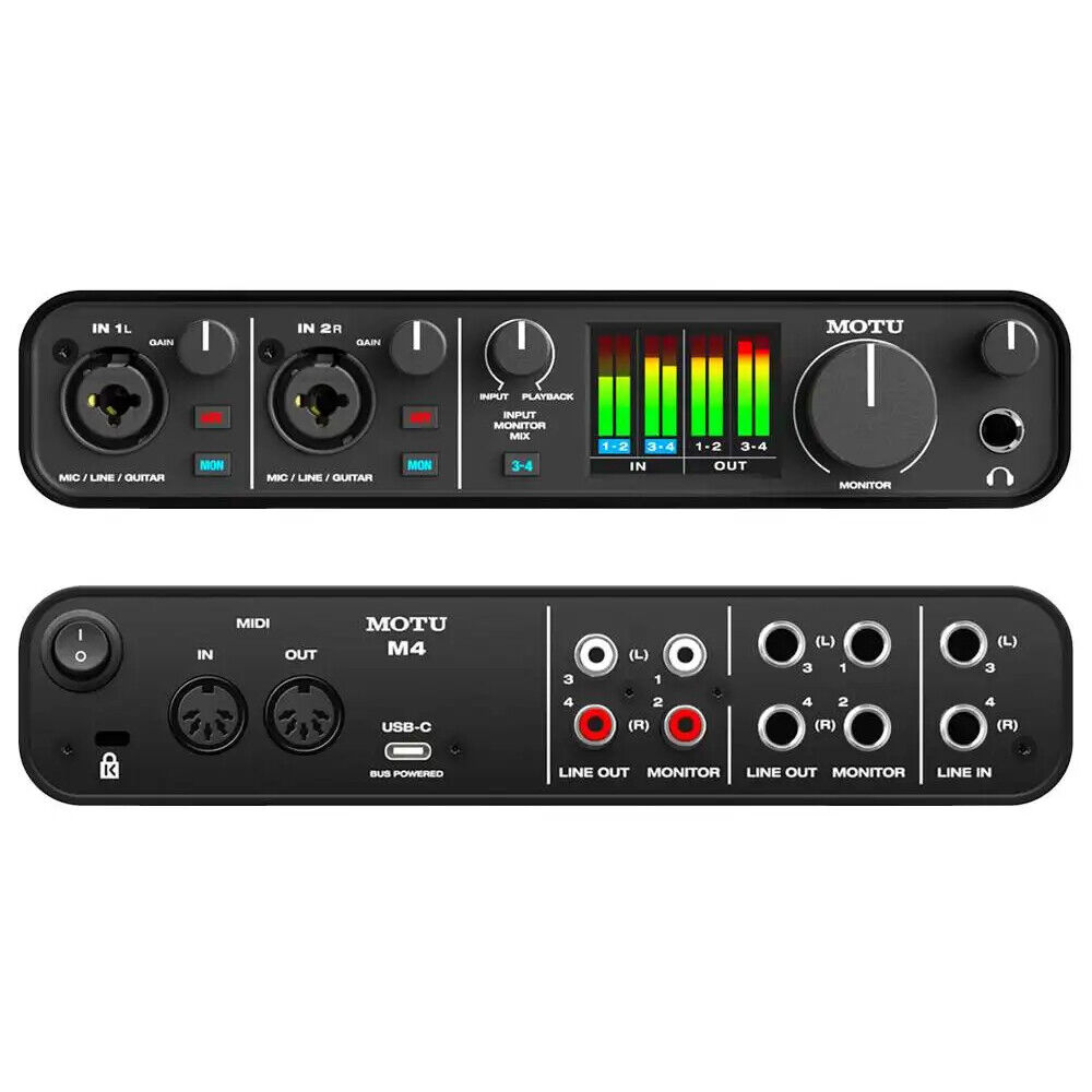 MOTU M4 scheda audio 4 in /4 out per mac windows e ios NUOVO garanzia italiana