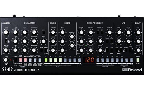 Roland Negozio SE-02 Analogico Sintetizzatore 35.6 x 17.8 X 12.7 CM Nero Nuovo
