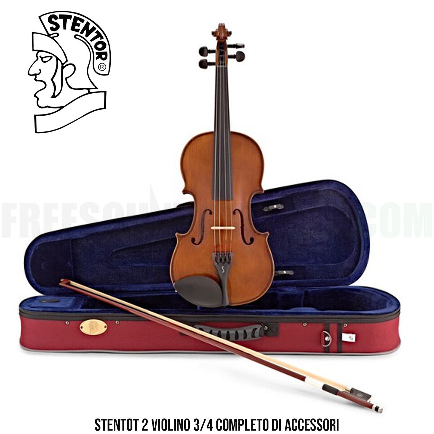 Stentor 2 violino 3/4 con accessori - PRODOTTO CONTROLLATO E MESSO A PUNTO