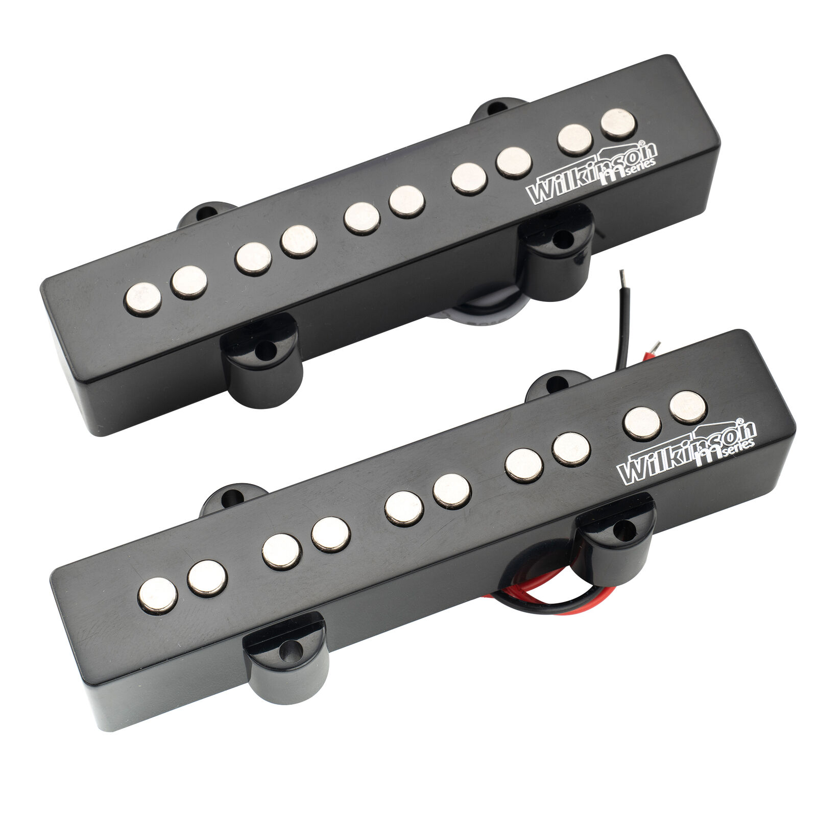 Wilkinson M Black Variable Gauss Ceramic Pickups Set For 5 String Jazz Bass JB