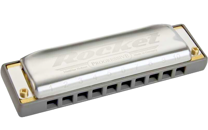Hohner Armonica a Bocca Rocket Progressive C in Do Ance Ottone 20 Voci Germany