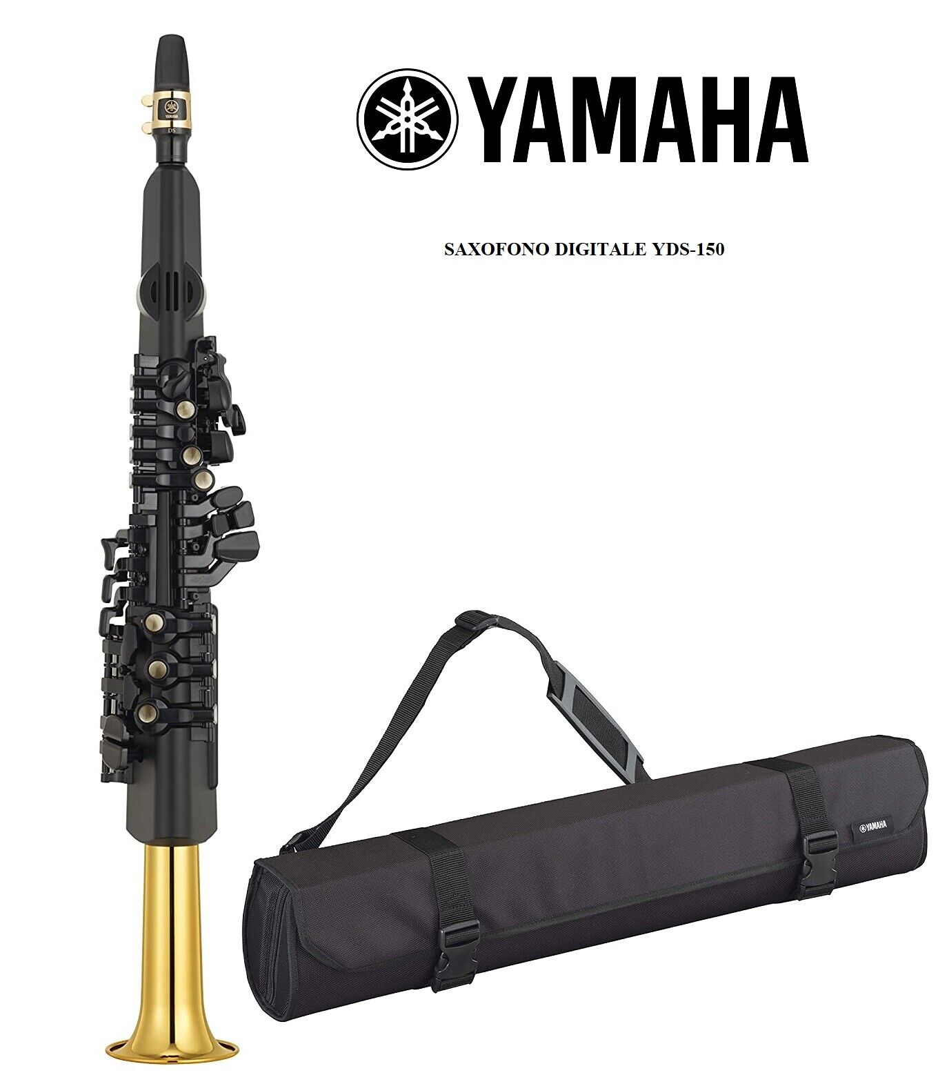 YAMAHA YDS150 SAX DIGITALE SASSOFONO ELETTRONICO YDS-150 con ASTUCCIO E BOCCHINO