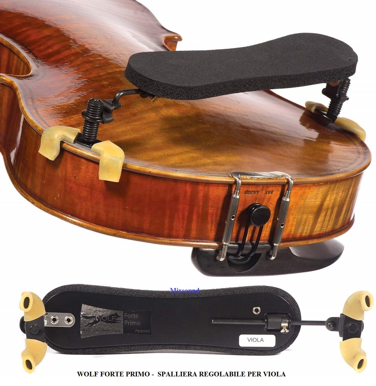 WOLF FORTE PRIMO SPALLIERA REGOLABILE PER VIOLA  shoulder rest