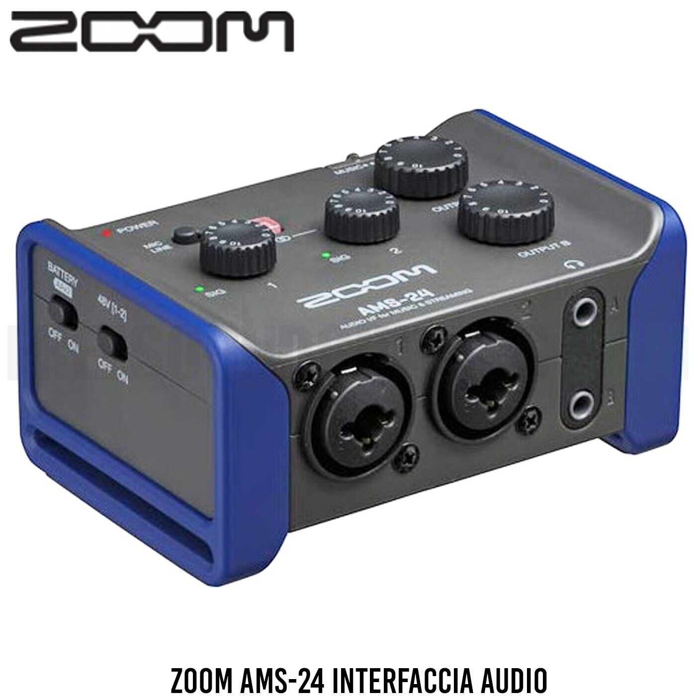 Zoom AMS-24 Interfaccia Audio Registrazione e Streaming scheda audio