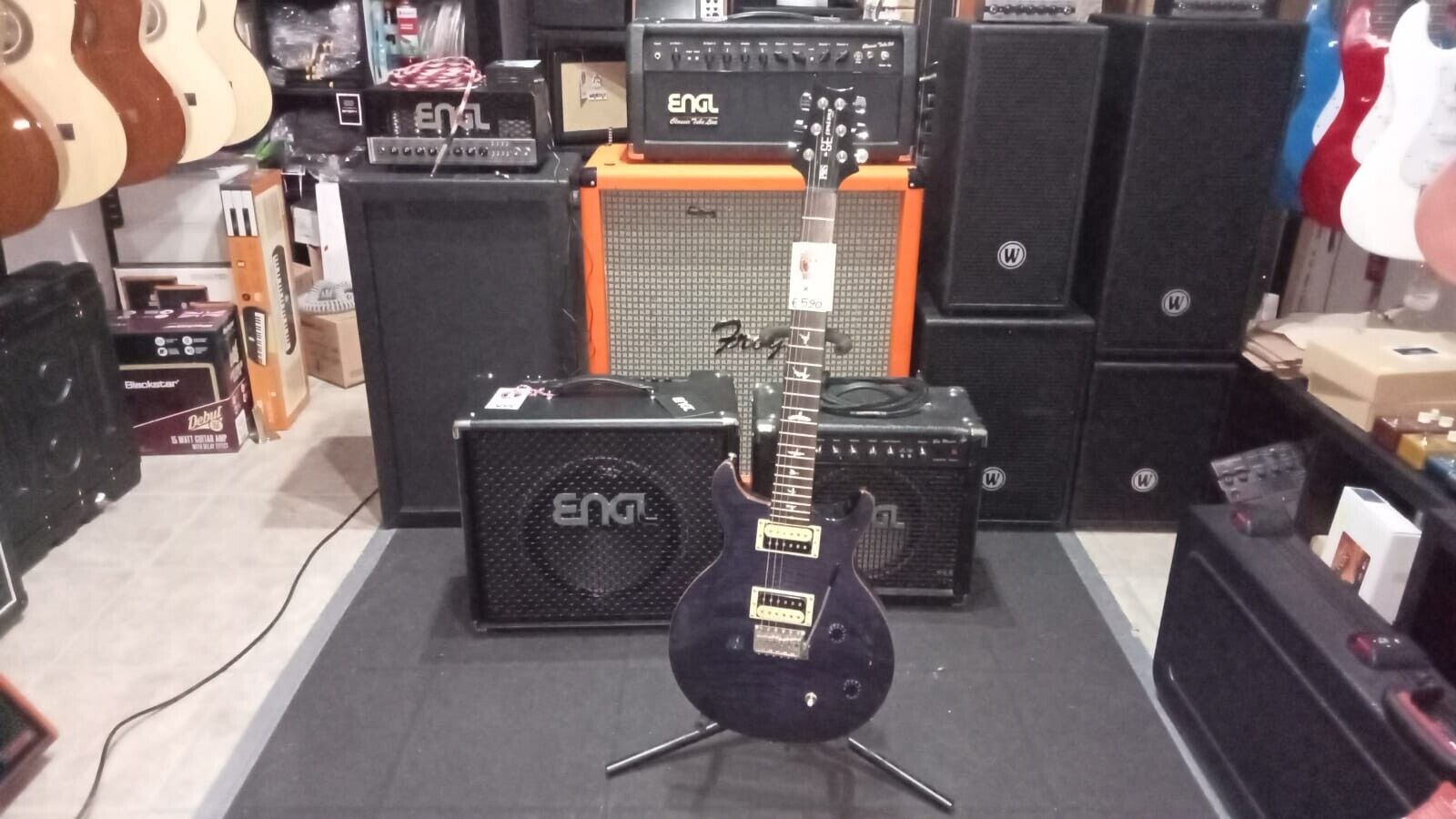 PRS SE Santana blu EX Demo+ cavo Proel jack/jack telato 3m in OMAGGIO!!!