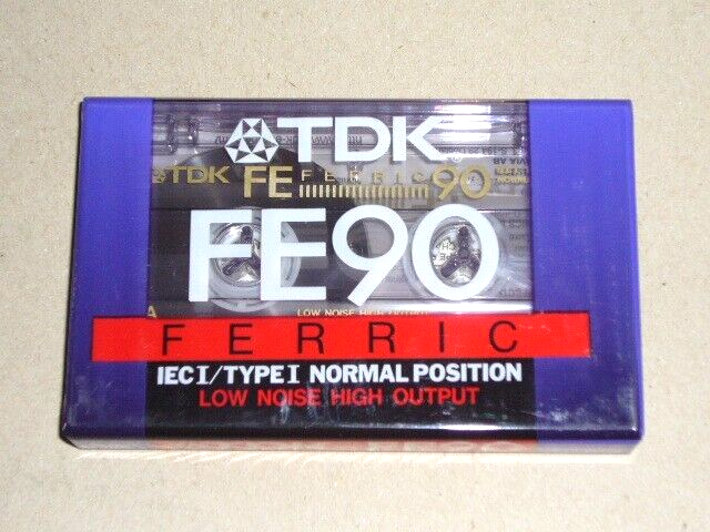 MUSICASSETTA TDK FE90 FERRIC IEC I/TYPE I NORMAL POSITION SEALED