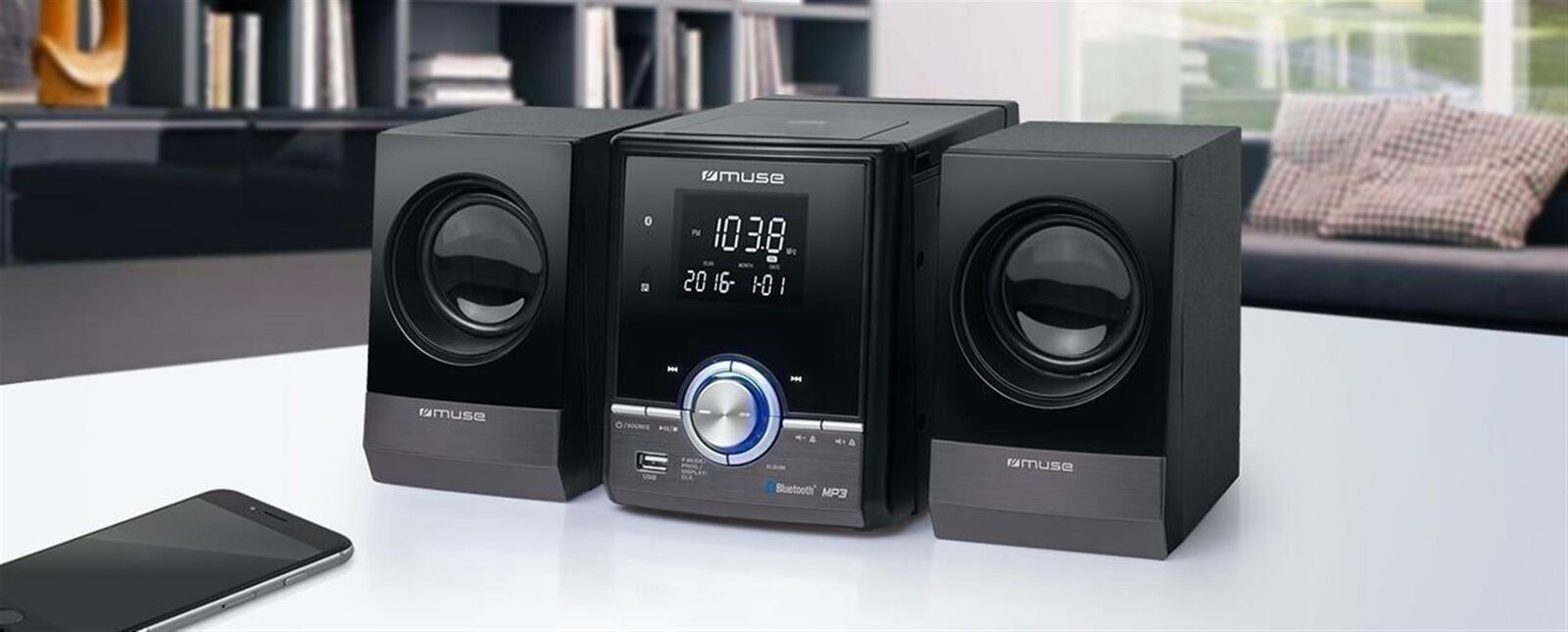 Muse M-38BT: Micro System Cd/Mp3 With Bluetooth - AA.VV.