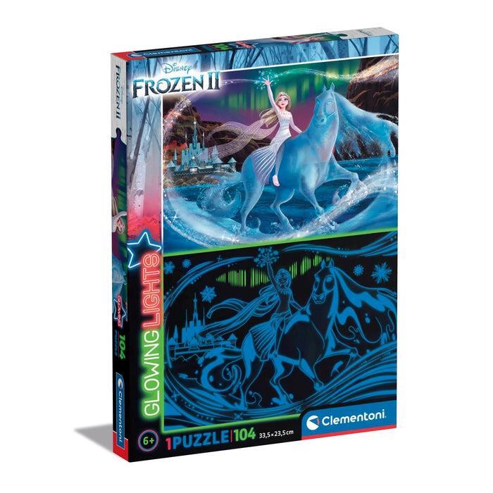 Puzzle - Disney: Clementoni - Puzzle Glowing Lights 104 Pz Frozen 2