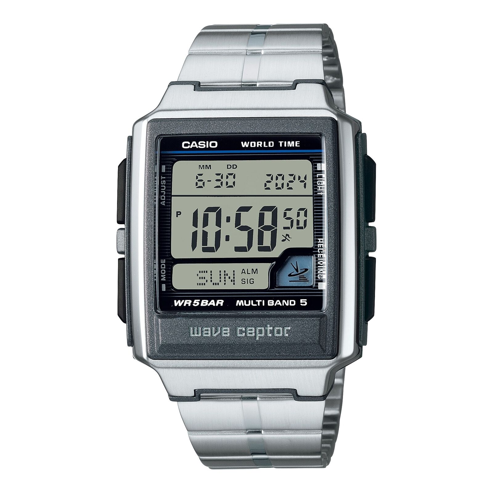 Orologio Uomo CASIO WV-59RD-1AEF Bracciale Acciaio Radiocontrollato