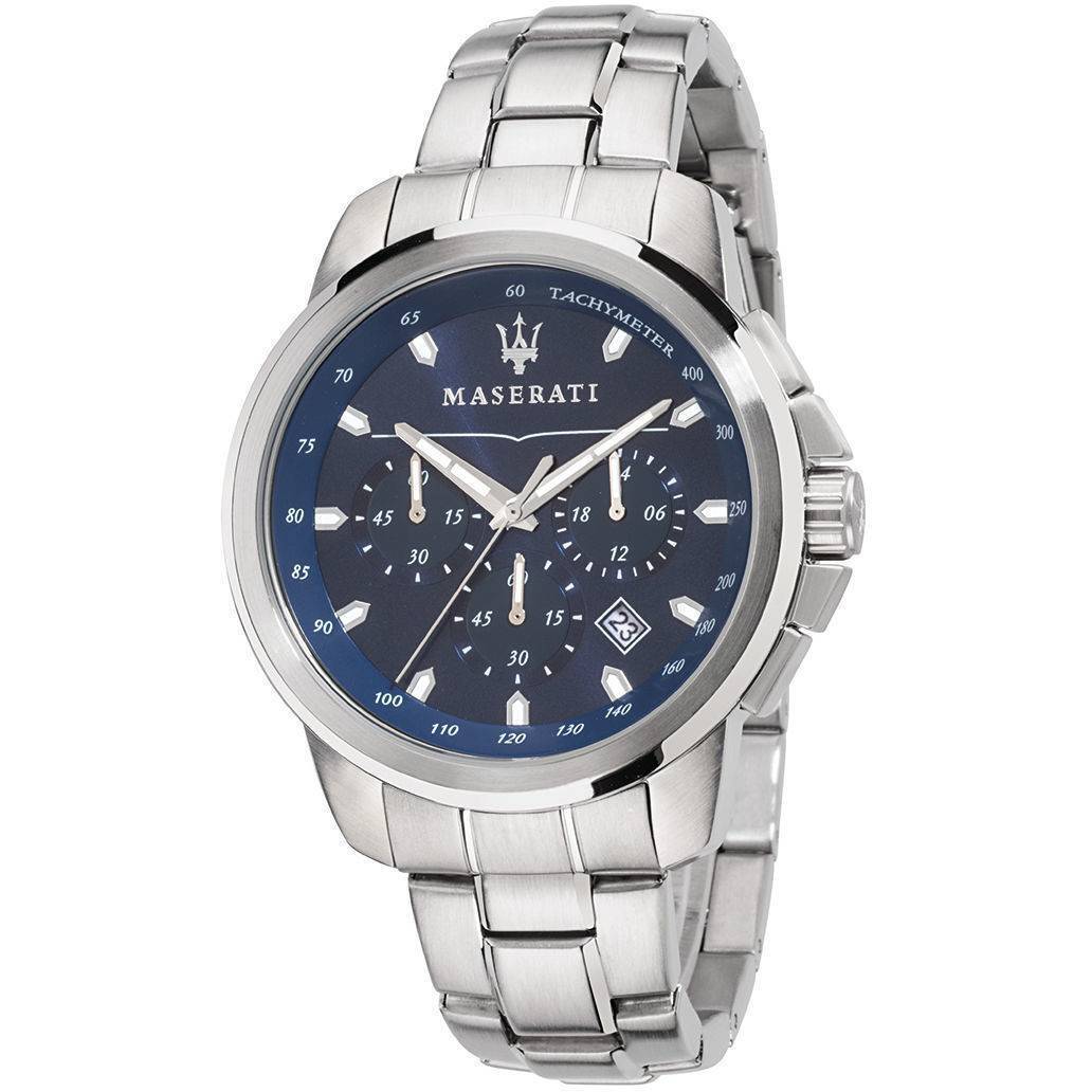Orologio Maserati Successo Cronografo uomo R8873621002 Acciaio Blu 45 mm