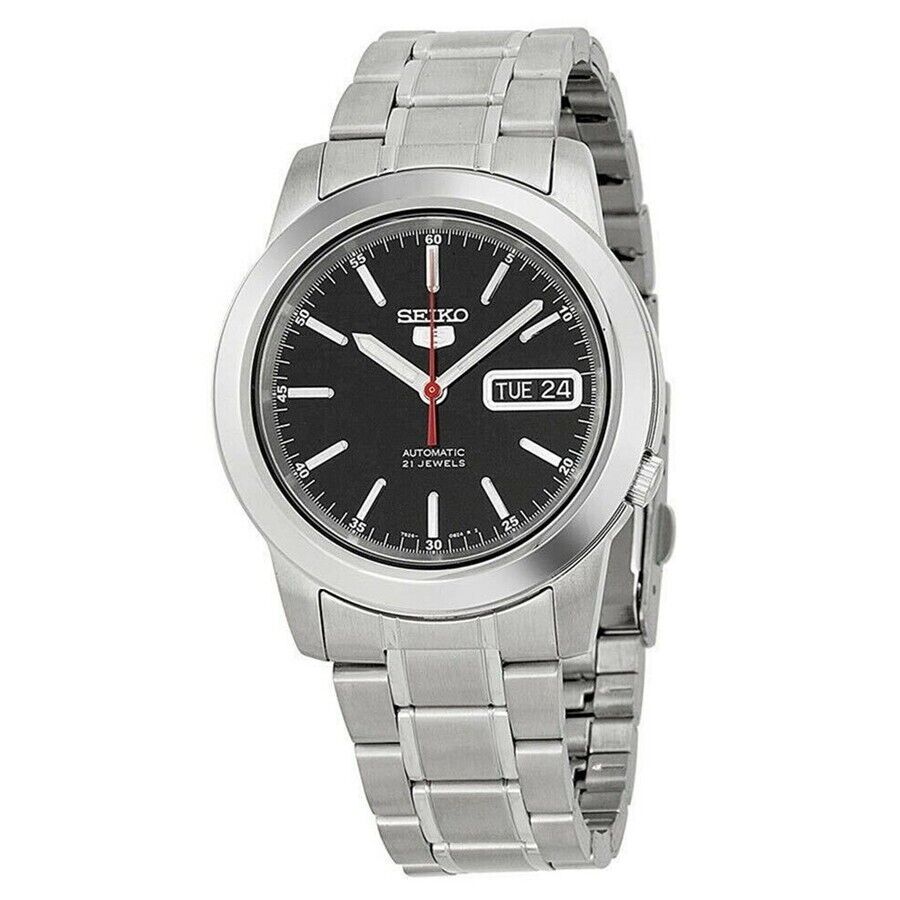 SEIKO Serie 5 SNKE53K1 Orologio Automatico Uomo Quadrante Nero Day/Date Acciaio
