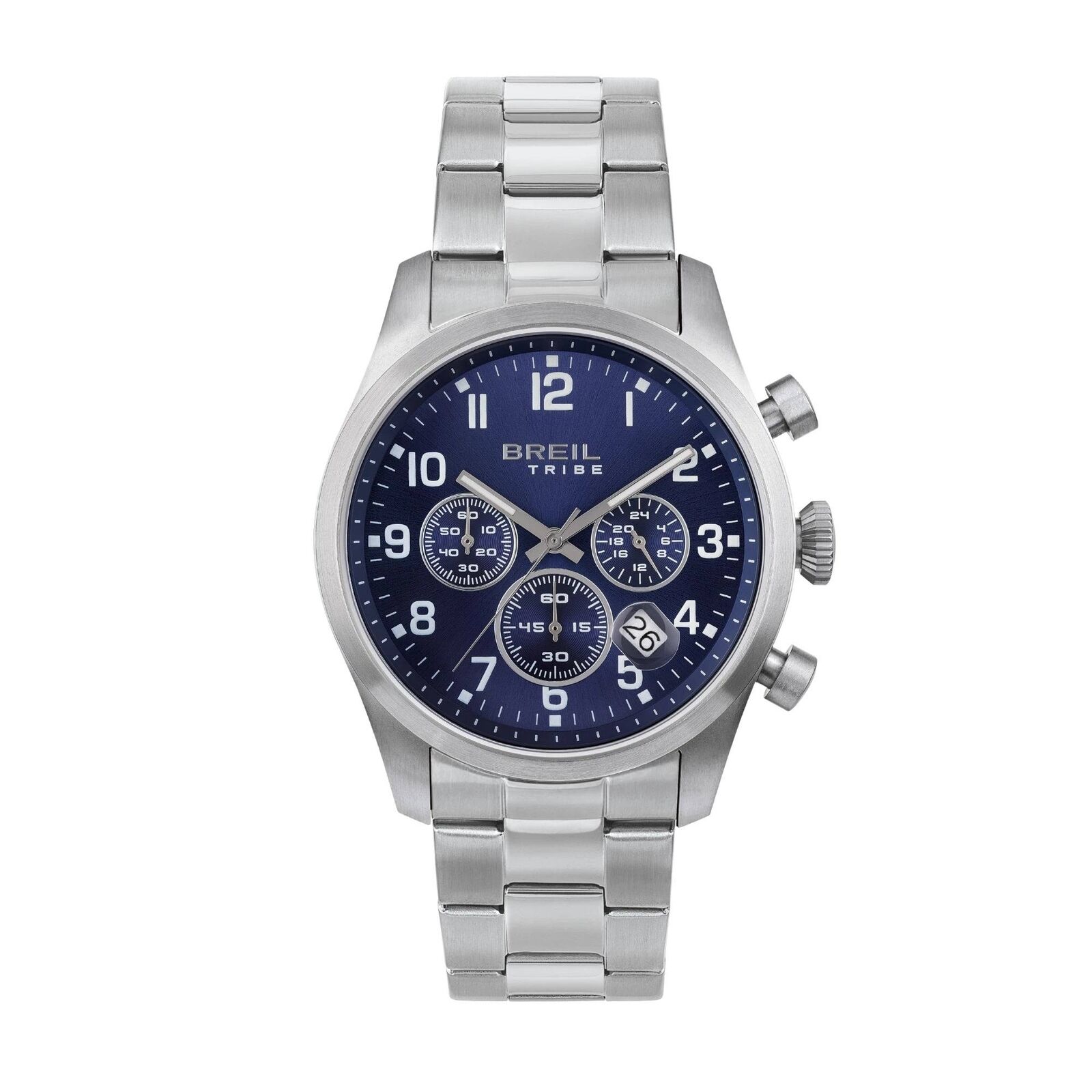 Orologio Breil Tribe Classic Elegance EW0661 Acciaio Blu Cronografo Watch 42m