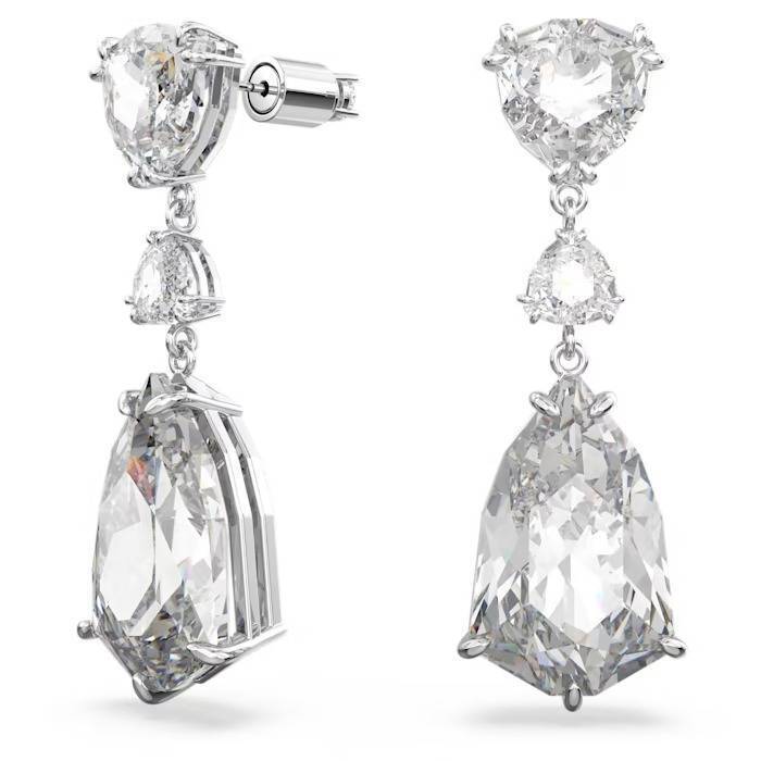 Orecchini Swarovski Mesmera 5652038 Earrings Cristalli Pendenti Rodio Nuovi