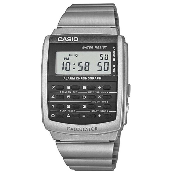 CASIO CA-506-1DF OROLOGIO UOMO CALCULATOR DIGITALE 34X44 mm SOTTOCOSTO