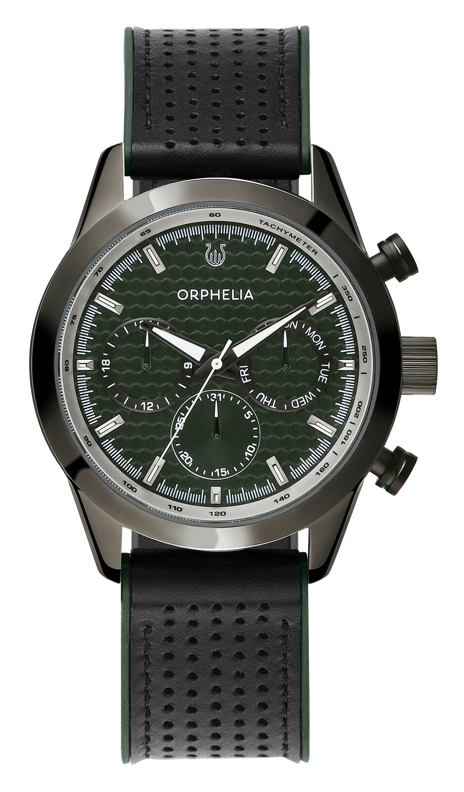 NUOVA Orologio Orphelia Uomini Verde Sandblast OR71904