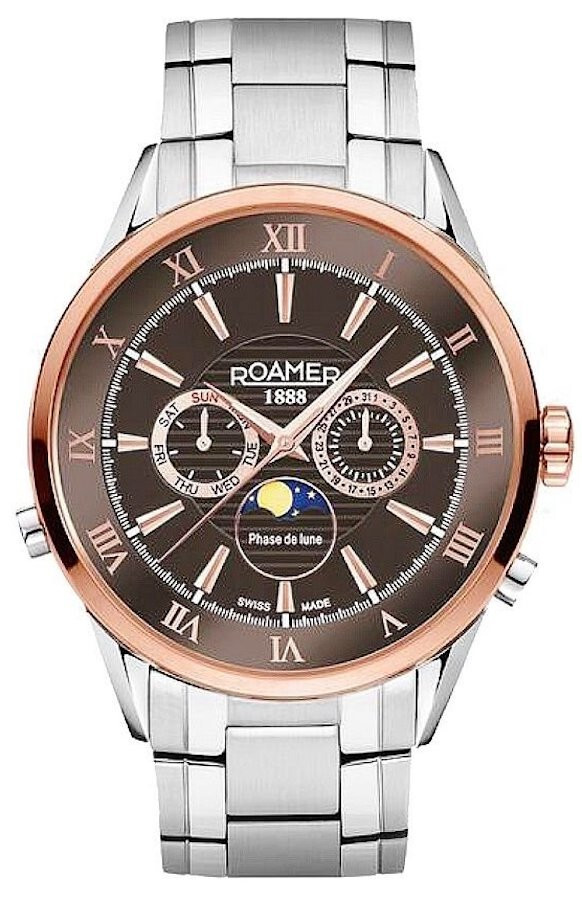 Roamer Superior Moonphase 508821-47-53-50 Orologio Uomo Al quarzo