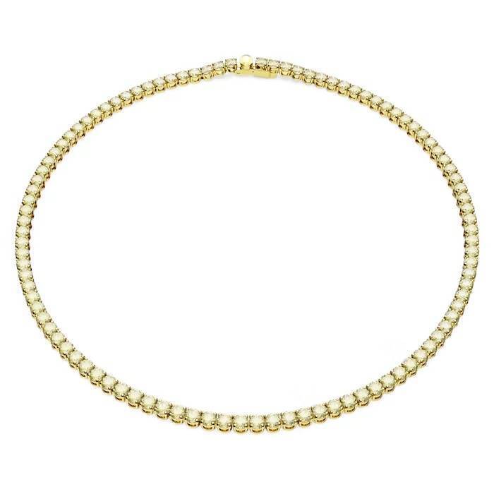 Collana Swarovski Matrix Tennis Oro 5661191 necklace Cristalli Donna Girocollo